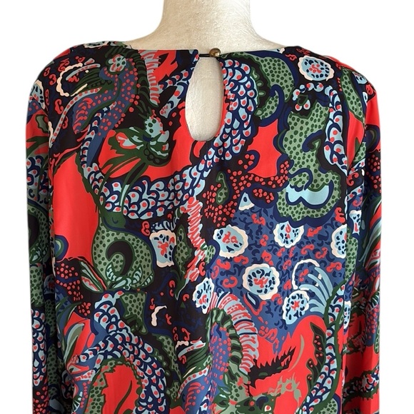 LN CK Bradley Cheshire Blouse in Dragon Black -L - Picture 11 of 16